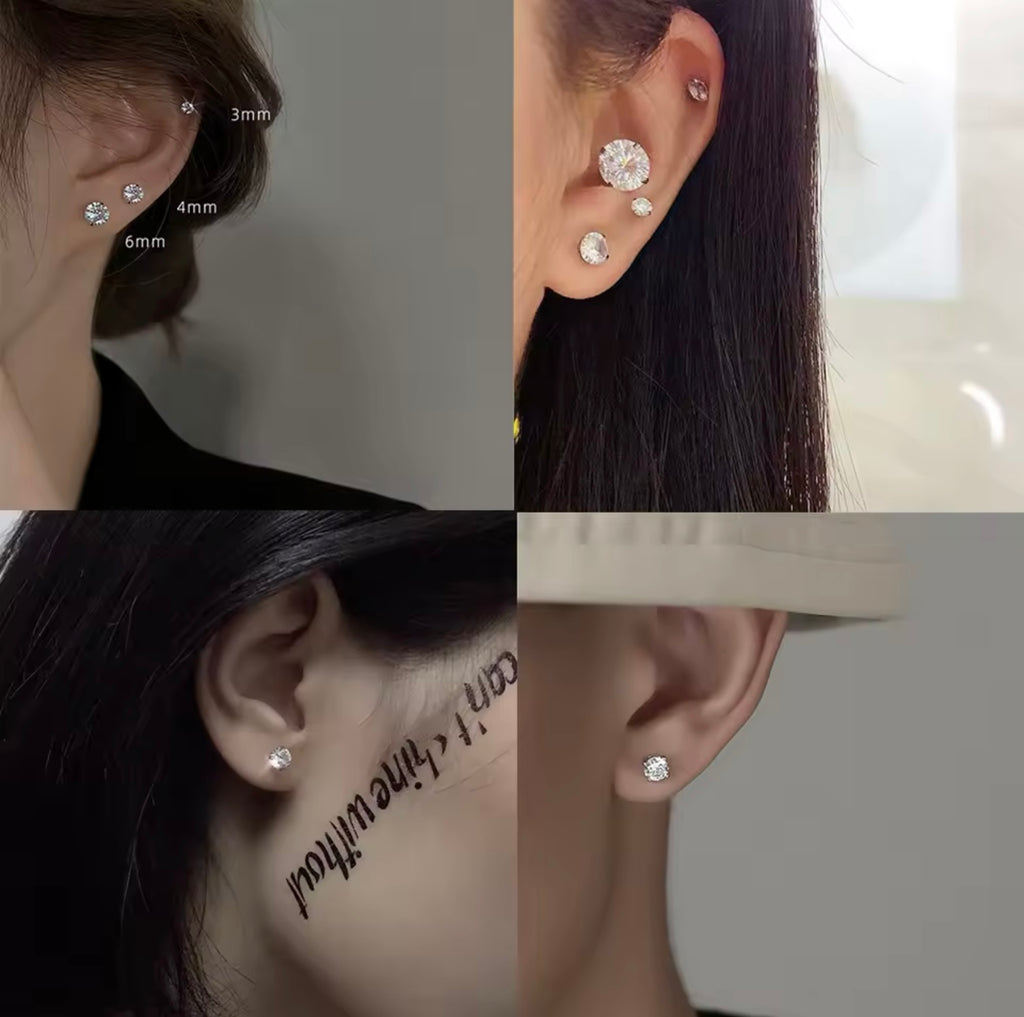 Aretes Acero Quirúrgico para atletas