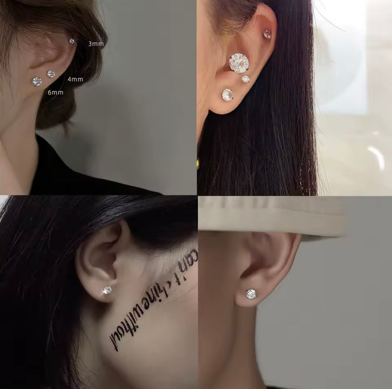 Aretes Acero Quirúrgico para atletas