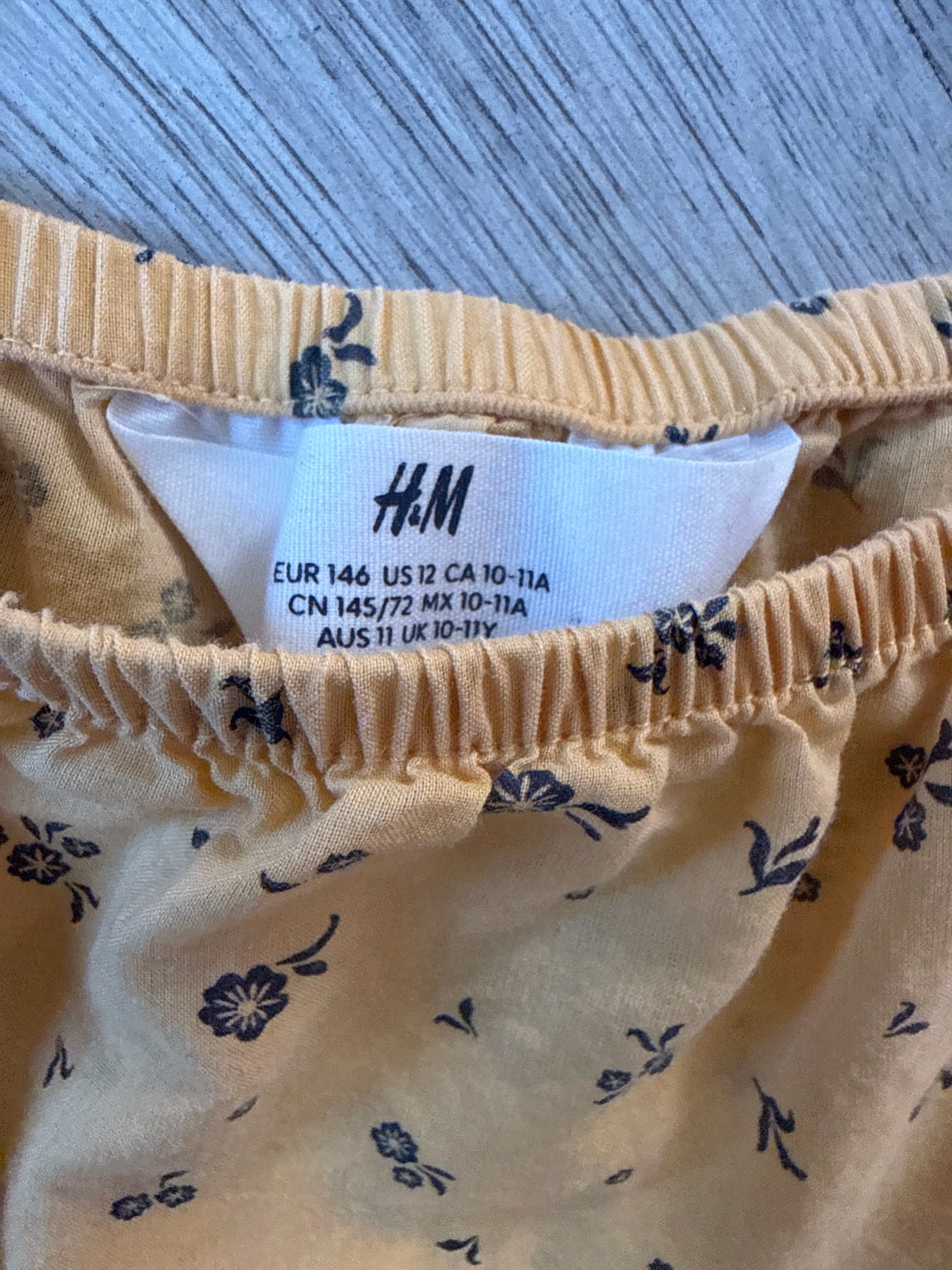 BLUSA NIÑA AMARILLA H&M TALLA 10-11