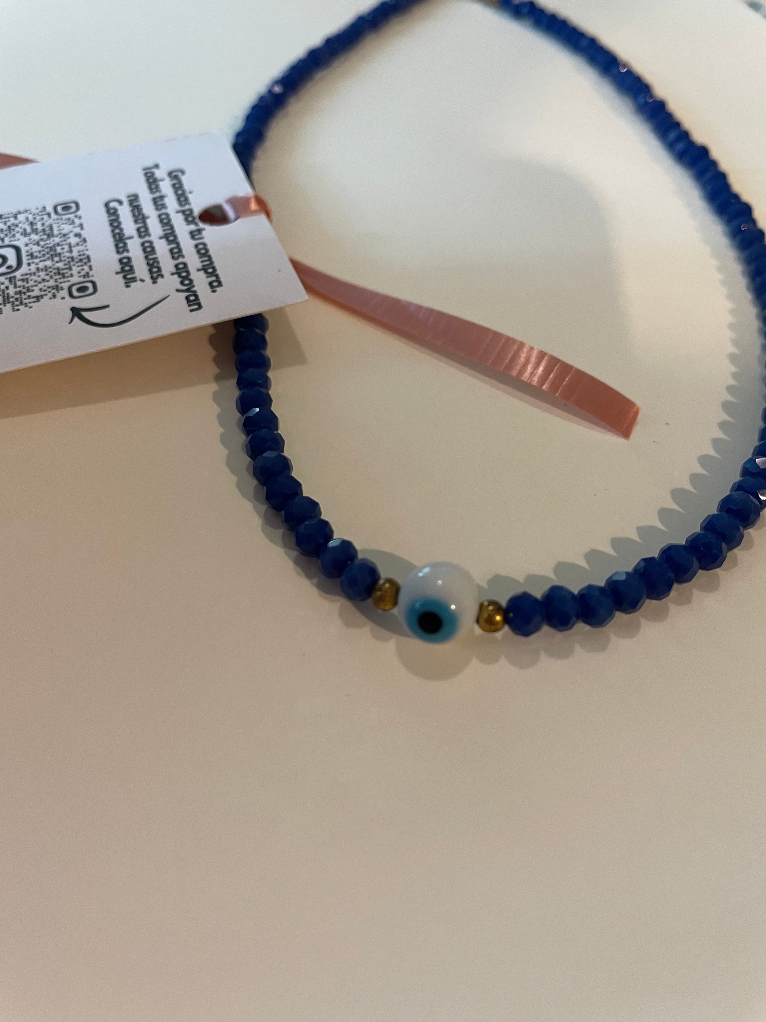 Collar de Cristal turquesa