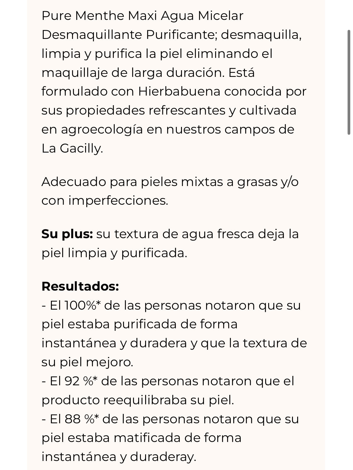 Agua Micelar Desmaquillante Purificante